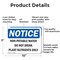 Signmission Non-Potable Water Do Not Drink Plant Nutrients, 10 in W x Rectangle, Aluminum OS-2PACK-NS-A-710-L-15090 - alternate 2